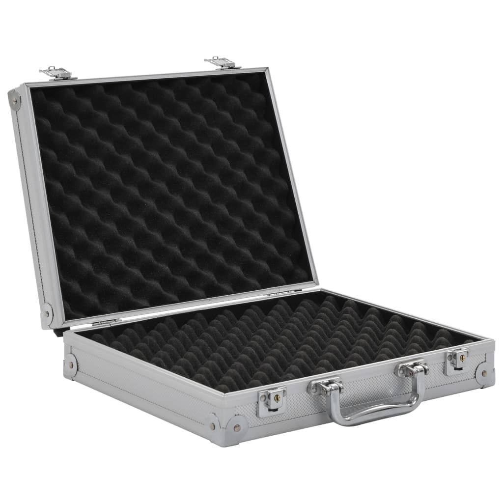 vidaXL Gun Case Aluminium ABS Silver