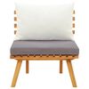 vidaXL Garden Chair with Cushions Solid Acacia Wood