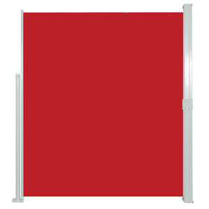 vidaXL Retractable Side Awning 160 x 500 cm Red