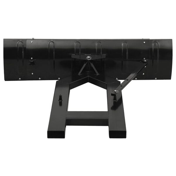 vidaXL Snow Plough for Forklift 150x38 cm Black