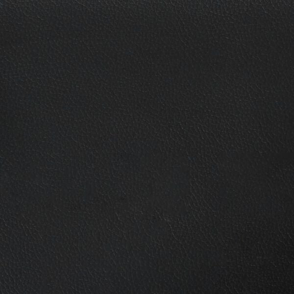 vidaXL L-shaped Sofa Bed Black 255x140x70 cm Faux Leather