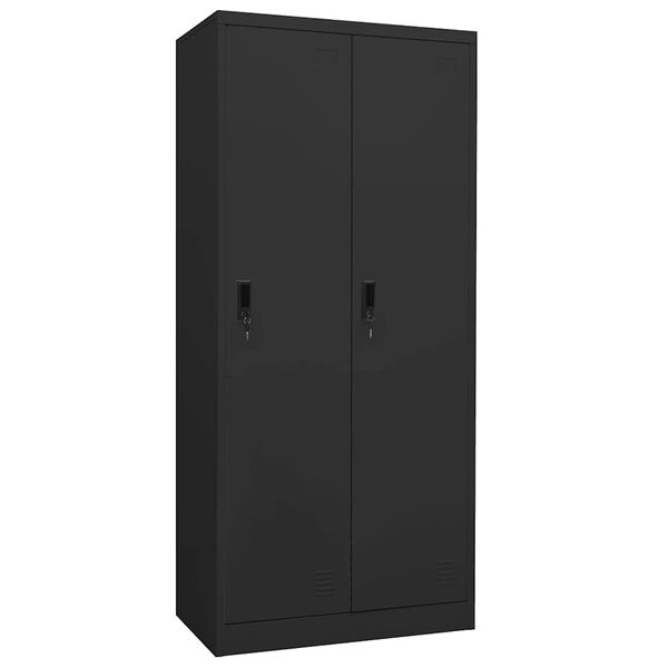 vidaXL Wardrobe Anthracite 80x50x180 cm Steel