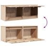 vidaXL Wall Cabinets 2 pcs 45x30x35 cm Solid Pinewood
