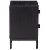 vidaXL Bedside Cabinets 2 pcs Black 36x30x45 cm Solid Wood Pine