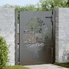 vidaXL Garden Gate 100x150 cm Corten Steel Tree Design