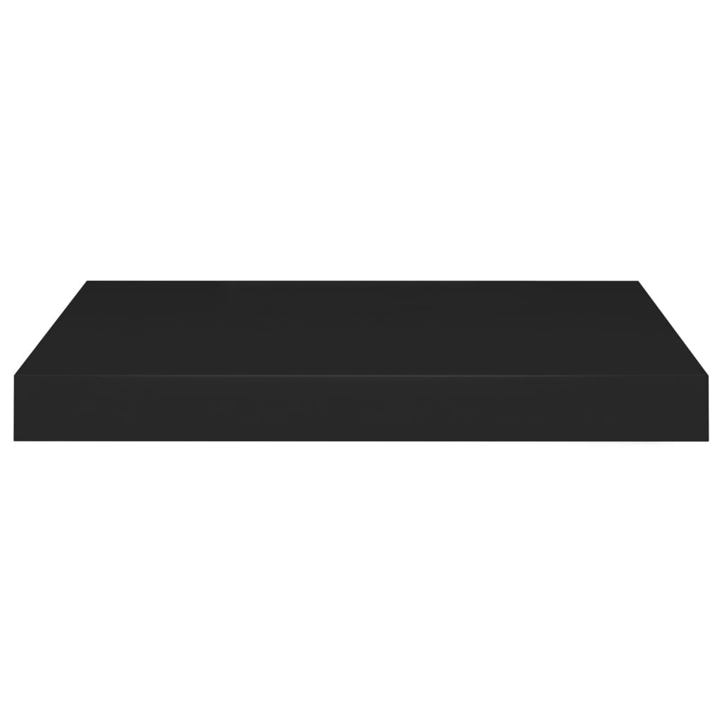 vidaXL Floating Wall Shelves 2 pcs Black 40x23x3.8 cm MDF