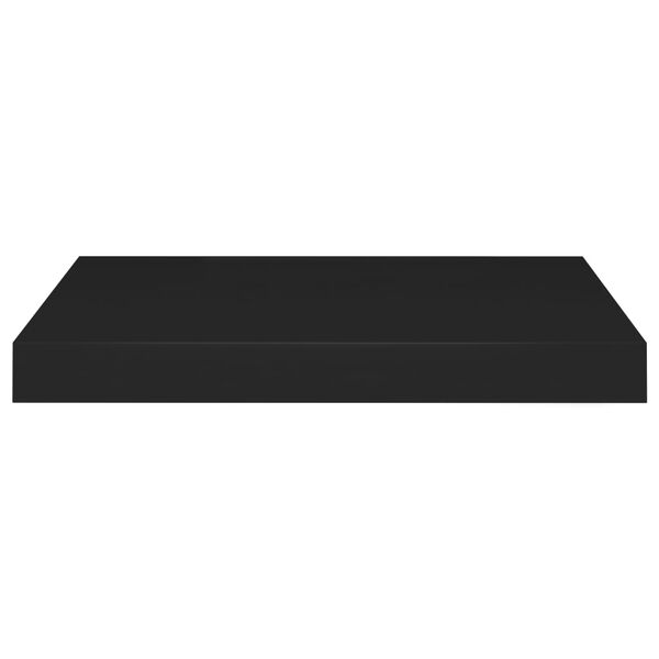 vidaXL Floating Wall Shelves 2 pcs Black 40x23x3.8 cm MDF