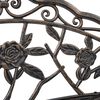 vidaXL Bistro Bench 100cm Bronze Cast Aluminium