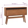 vidaXL Console Table 110x30x79 cm Solid Teak Wood