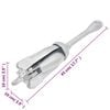 vidaXL Folding Anchor Silver 4 kg Hot Dip Galvanized Cast Iron