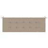 vidaXL Garden Bench Cushion Taupe 150x50x4 cm Oxford Fabric