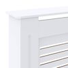 vidaXL MDF Radiator Cover White 205 cm