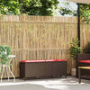 vidaXL Garden Bench with Cushion Brown 110x30x40.5 cm Poly Rattan