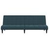 vidaXL 2-Seater Sofa Bed Black Velvet