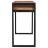 vidaXL Desk with 2 Drawers 140x40x75 cm Teak Wood