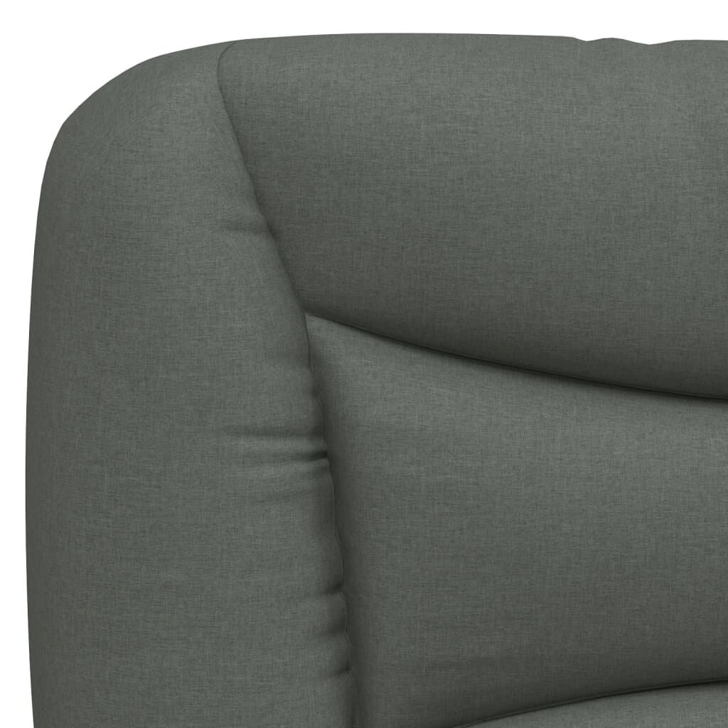 vidaXL Headboard Cushion Dark Grey 152 cm Queen Fabric