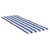 vidaXL Sun Lounger Cushion Blue&White Stripe Oxford Fabric