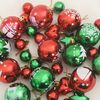 vidaXL Christmas Bauble Set 40 pcs Red and Green