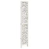vidaXL Room Divider 3 Panels White Solid Wood Paulownia