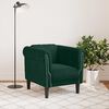 vidaXL Sofa Chair Dark Green Velvet