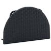 vidaXL Balcony Table 60x60x32 cm Black Poly Rattan