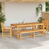 vidaXL Garden Dining Set 5 pcs Brown Solid Acacia Wood