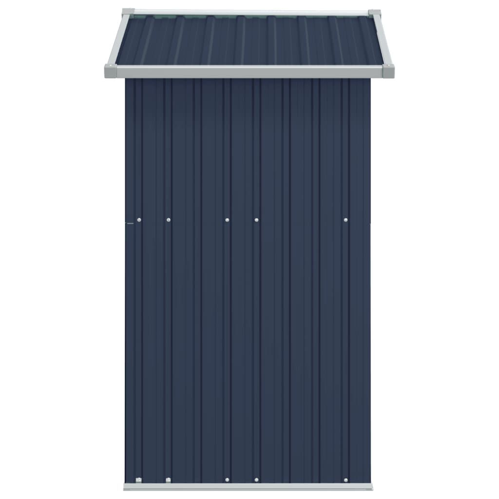 vidaXL Garden Shed Anthracite 126x97.5x177 cm Galvanised Steel