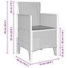 vidaXL Garden Dining Set 17 pcs Anthracite Polt rattan