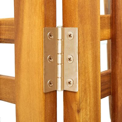 vidaXL 4-Panel Room Divider 161x2x120 cm Solid Acacia Wood