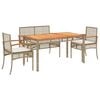vidaXL Garden Dining Set | Beige