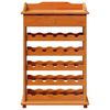 vidaXL Wine Rack Brown 90 x 60 x 30 cm Solid pine wood