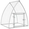 vidaXL Chicken Cage Silver 100x105x120 cm Galvanised Steel