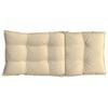 vidaXL Highback Chair Cushions 2 pcs Beige Oxford Fabric