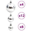 vidaXL Christmas Baubles 100 pcs Blue and Silver 3 / 4 / 6 cm