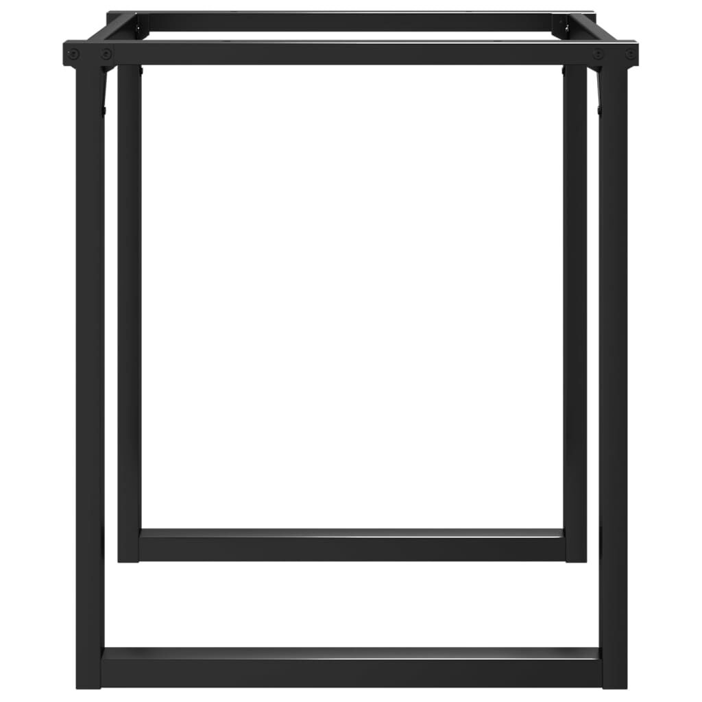 vidaXL Dining Table Legs O-Frame 70x70x73 cm Steel