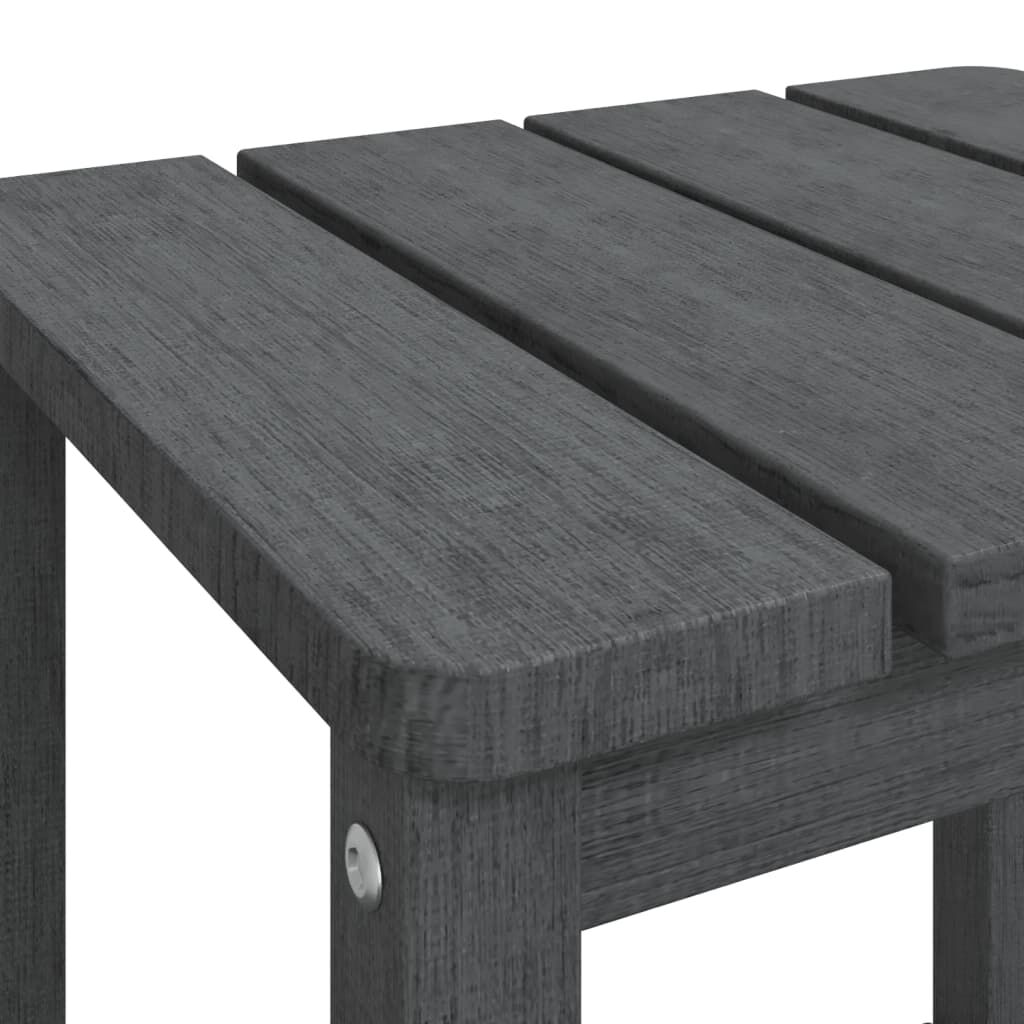 vidaXL Garden Adirondack Table Anthracite 38x38x46 cm HDPE