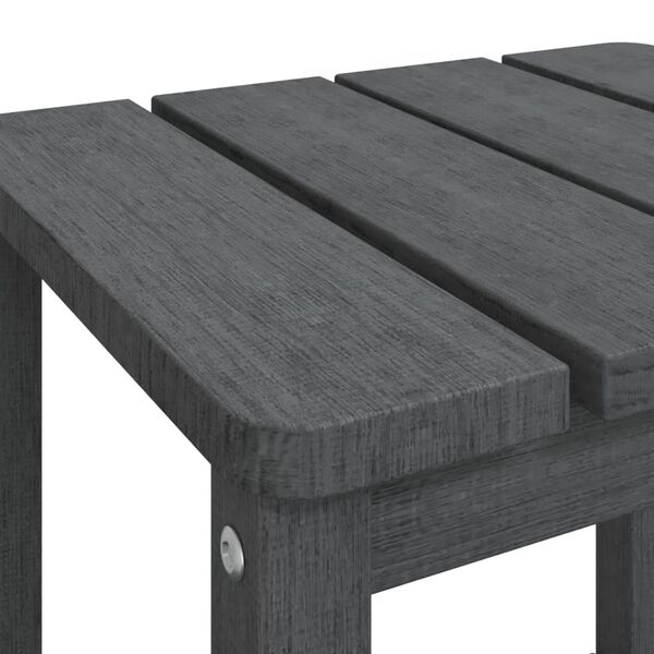 vidaXL Garden Adirondack Table Anthracite 38x38x46 cm HDPE