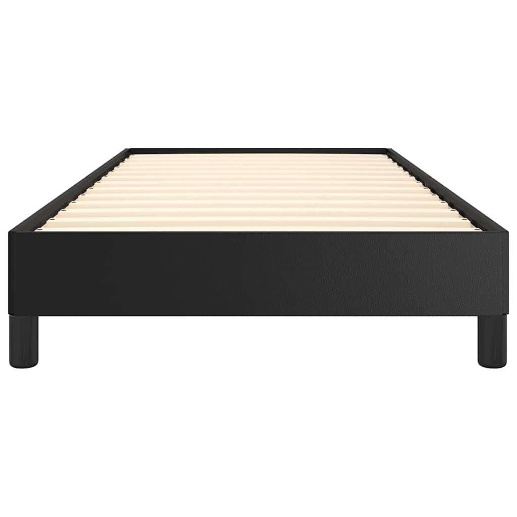 vidaXL Bed Frame without Mattress Black 100x203 cm Twin XL Faux Leather