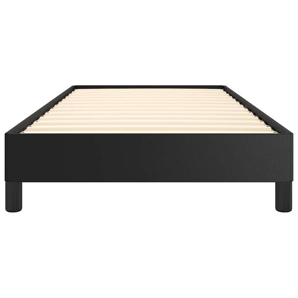 vidaXL Bed Frame without Mattress Black 100x203 cm Twin XL Faux Leather