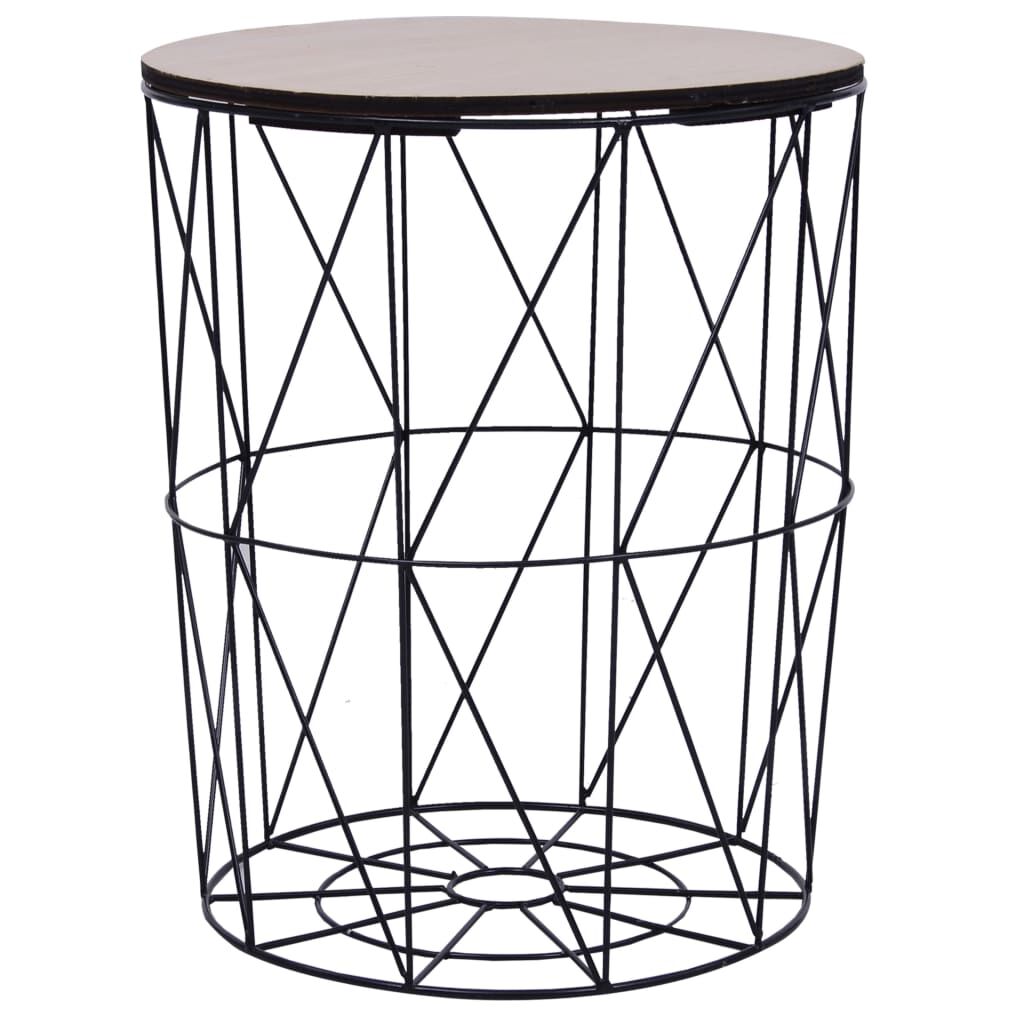 vidaXL Coffee Table Black ? 47 cm