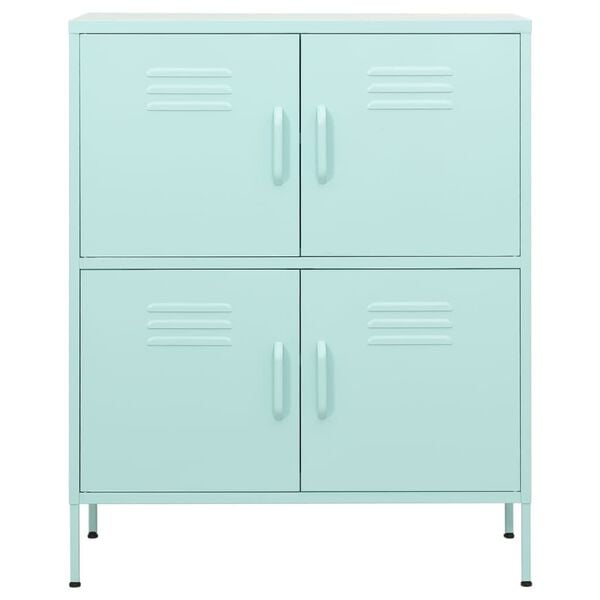 vidaXL Storage Cabinet Mint 80x35x101.5 cm Steel