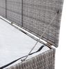 vidaXL Garden Storage Box Grey 120x50x60 cm Poly Rattan