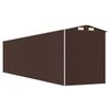 vidaXL Garden Shed Dark Brown 192x855x223 cm Galvanised Steel