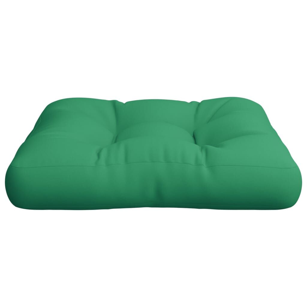 vidaXL Pallet Cushion Green Fabric