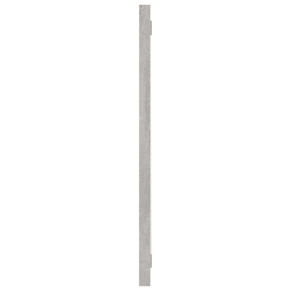 vidaXL Bathroom Mirror Concrete Grey 60x1.5x37 cm Engineered Wood