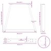 vidaXL Coffee Table Legs V-Shape 2 pcs Black 28x(42-43.3) cm Steel