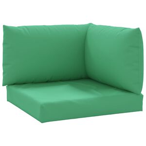 vidaXL Pallet Cushions 3 pcs Green Oxford Fabric