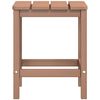 vidaXL Garden Adirondack Chair with Footstool & Table HDPE Brown