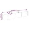 vidaXL Garden Raised Bed Galvanised Steel 224x40x36 cm Anthracite