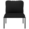 vidaXL 6 Piece Garden Lounge Set with Cushions Black PVC